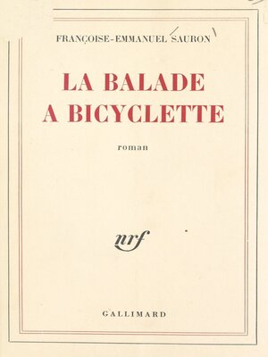 cover image of La balade à bicyclette